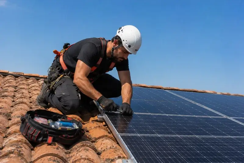 Maintenance et monitoring de panneaux solaires à Génis