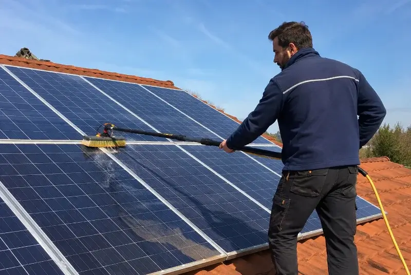 Nettoyage et entretien de panneaux solaires à Génis
